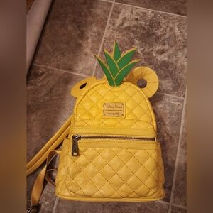 Loungefly Disney Pineapple Backpack And Matching Wallet
